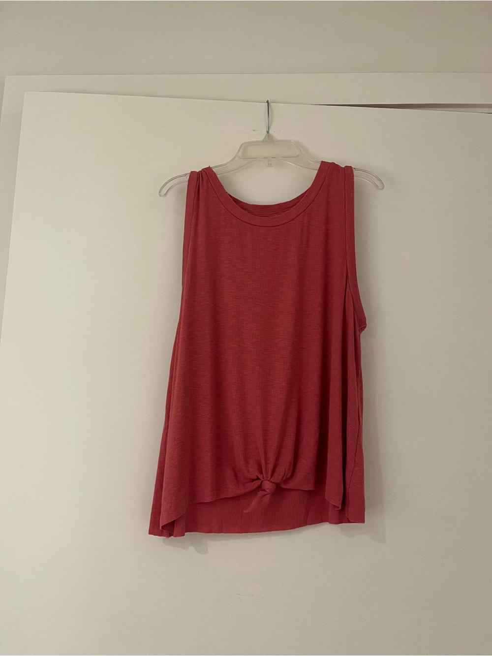 aerie Knot-Front Sleeveless Tank Top - Rose